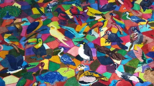 Birds-Persian-Hand-Knotted-Fine-Artistic-Silk-Rug-danielbikas.com