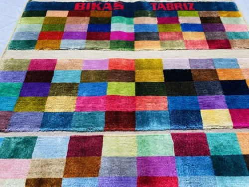 Equality & Harmony-Persian-Hand-Knotted-Fine-Artistic-Silk-Rug-danielbikas.com