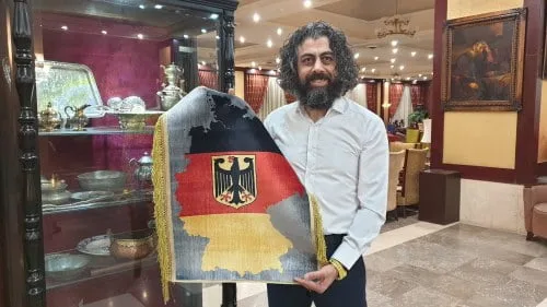 German Flag-Persian-Hand-Knotted-Fine-Artistic-Silk-Rug-danielbikas.com