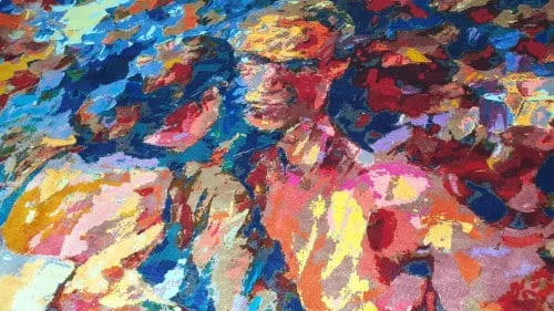 Tango of Love-Persian-Hand-Knotted-Fine-Artistic-Silk-Rug-danielbikas.com